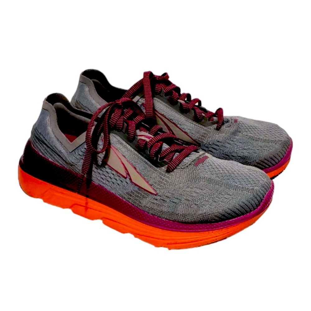 ALTRA Duo 1.5 Running Shoes 8 FootShape Toe Box InnerFlex Gray Coral Purple
